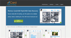 Desktop Screenshot of 4cardrecovery.com